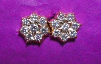 Diamond Stud with star in the middle